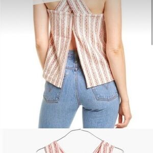 Madewell Split-Back Shell Top Stripes